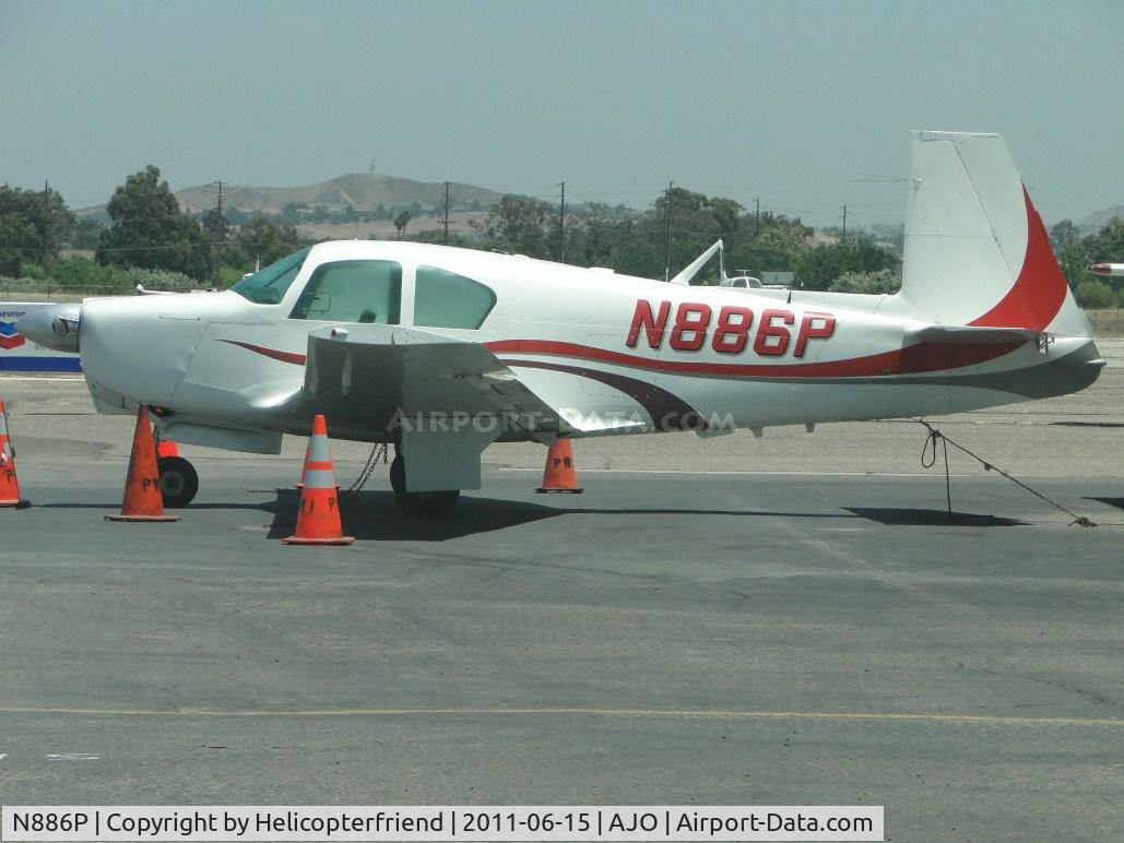 N886P, 1962 Mooney M20C Ranger C/N 2328, Parked right on the north end of the hanger