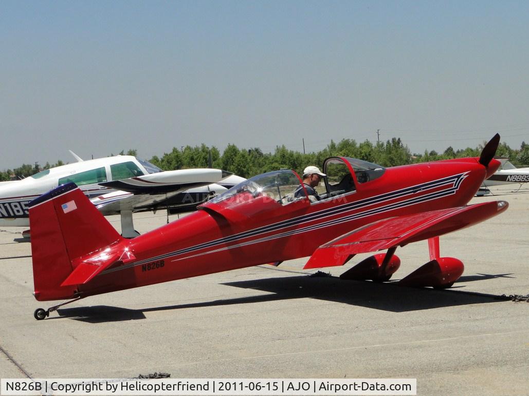 N826B, 1995 Vans RV-6 C/N 22290, Getting ready to depart