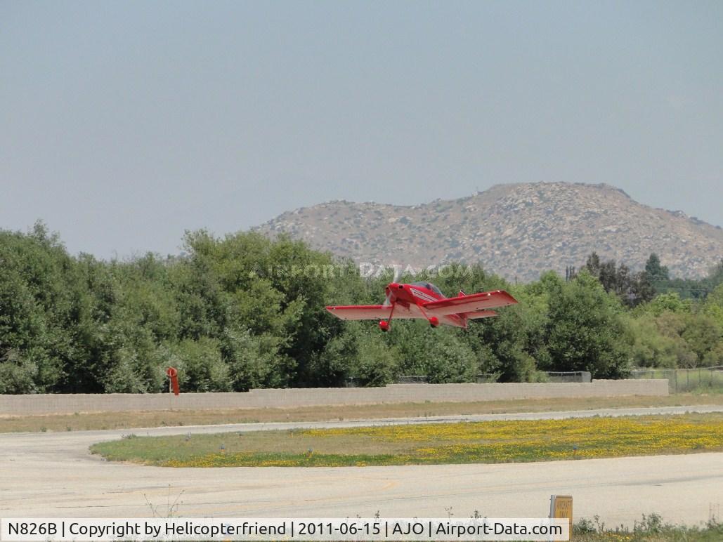 N826B, 1995 Vans RV-6 C/N 22290, Airbourne from runway 25 and headed west