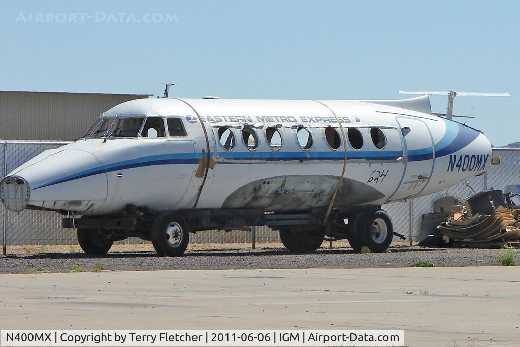 N400MX, 1984 British Aerospace BAe Jetstream 3101 C/N 624, Just the fuselage of British Aerospace BAE JETSTREAM 3101, c/n: 624 left at Kingman