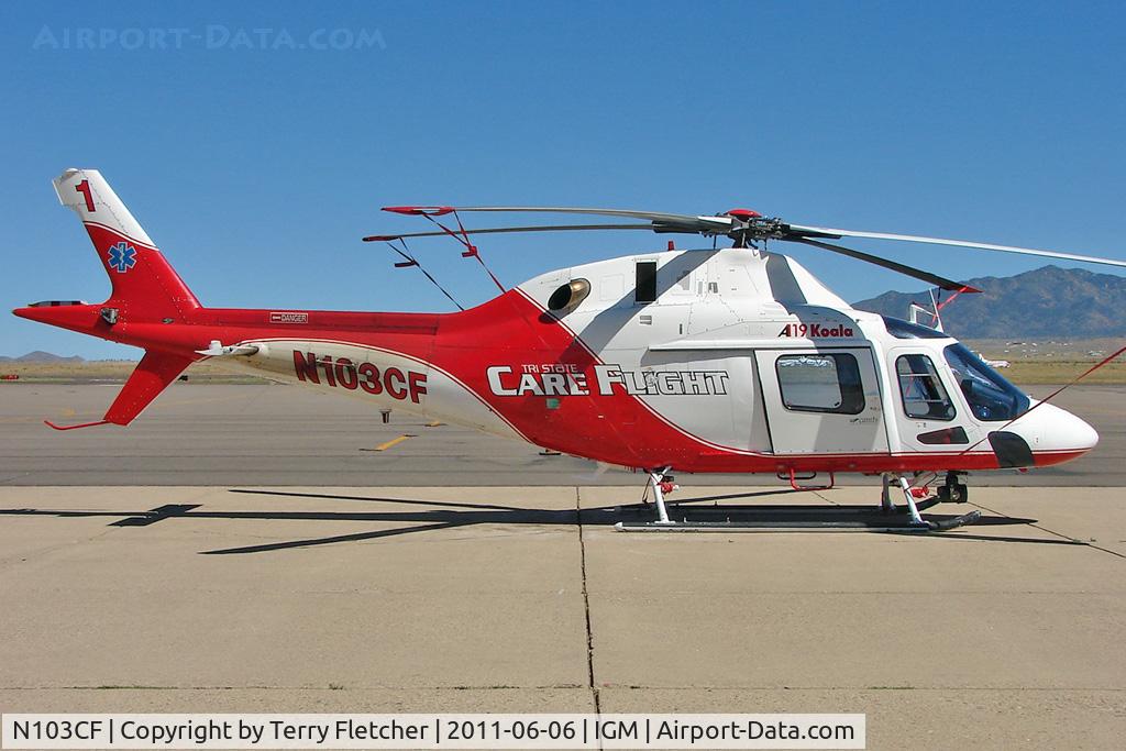 N103CF, 2001 Agusta A-119 C/N 14021, 2001 Agusta Spa A119, c/n: 14021 at Kingman
