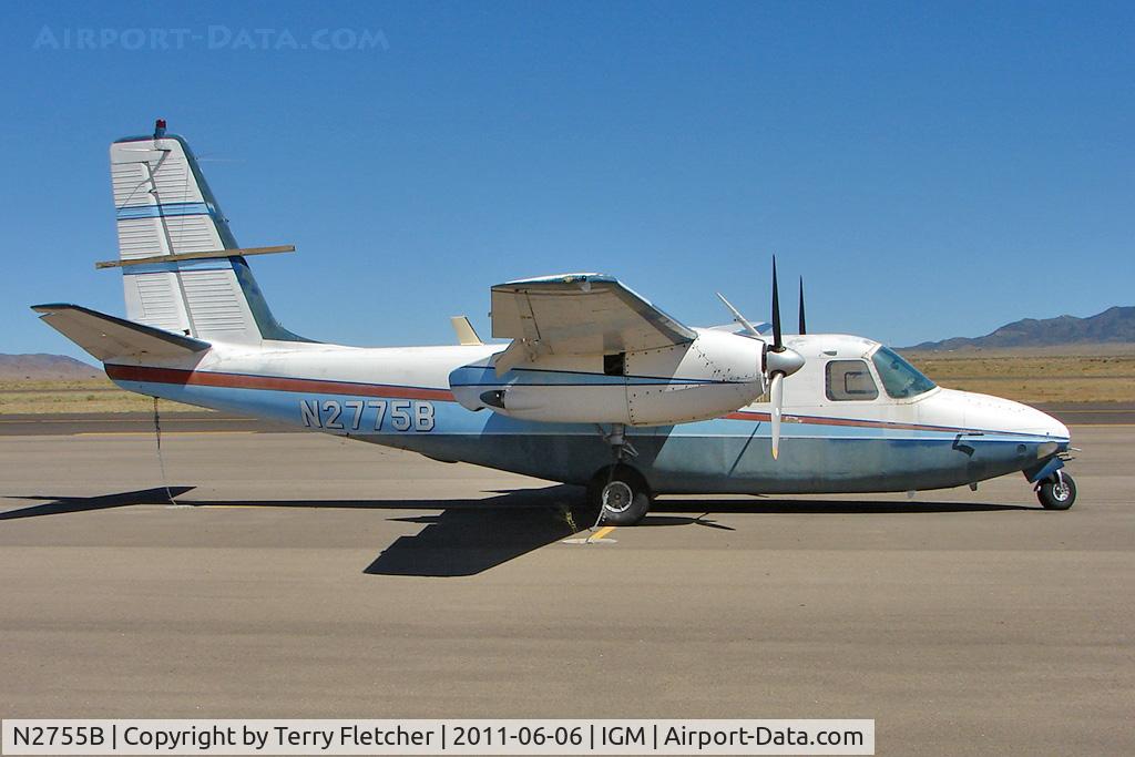 N2755B, 1965 Aero Commander 680FL Commander C/N 1541-105, 1965 Aero Commander 680FL, c/n: 1541-105 at Kingman