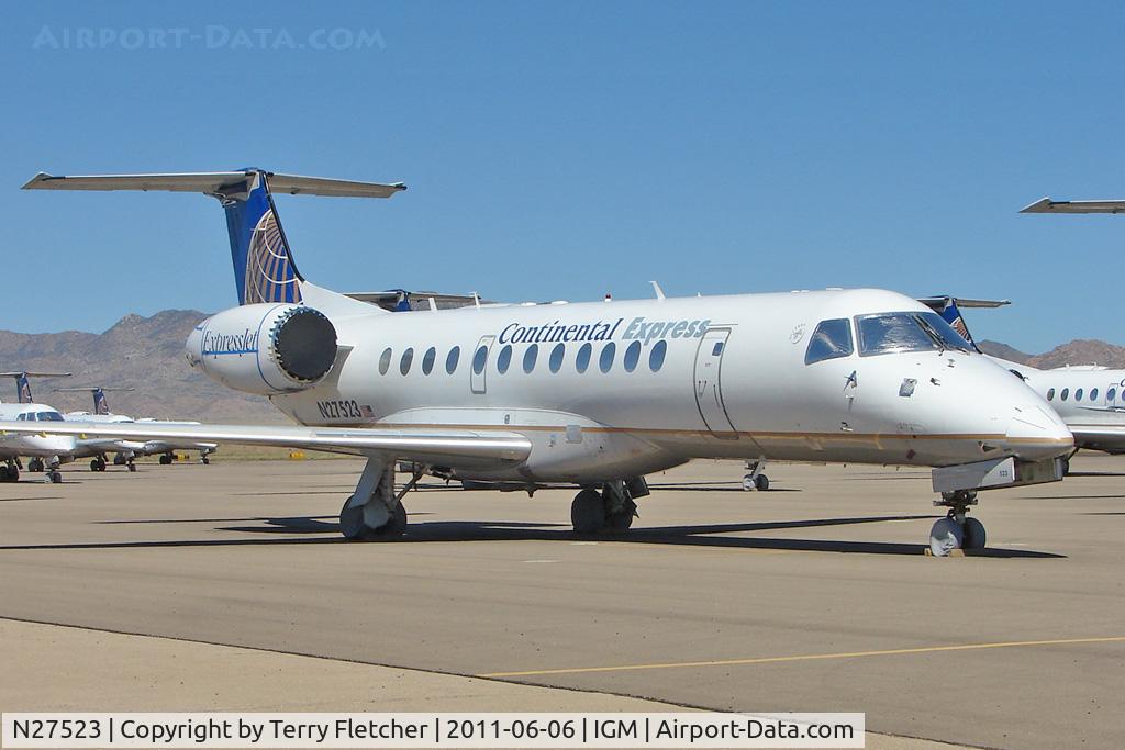 N27523, 2001 Embraer ERJ-135LR (EMB-135LR) C/N 145389, 2001 Embraer EMB-135LR, c/n: 145389 stored at Kingman