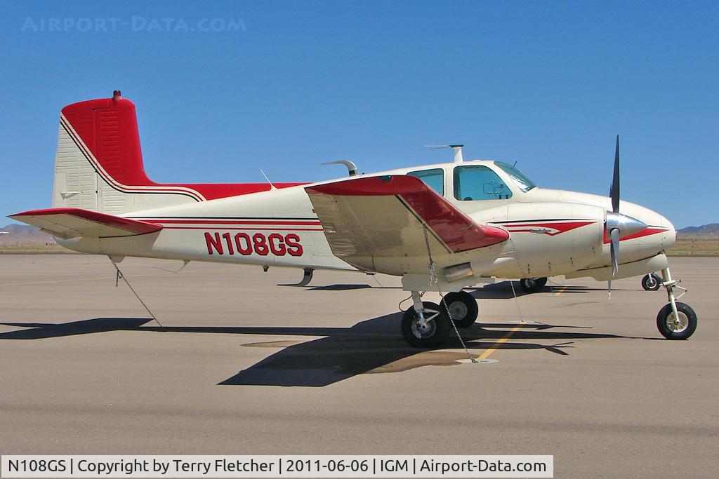 N108GS, 1960 Beech D50C Twin Bonanza C/N DH-250, 1960 Beech D50C, c/n: DH-250 at Kingman