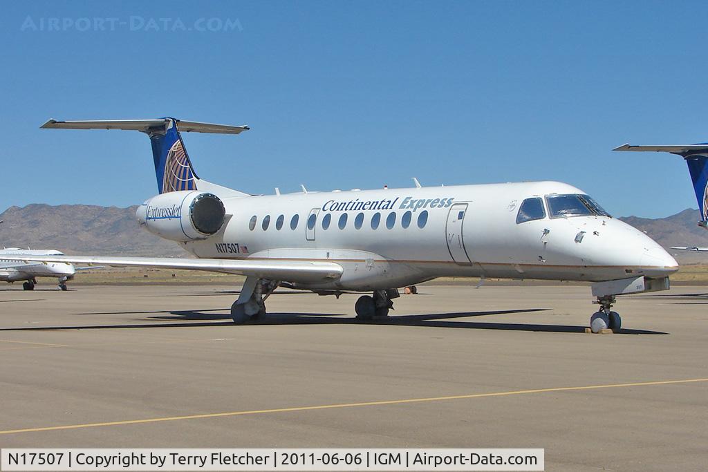 N17507, 2000 Embraer ERJ-135ER (EMB-135ER) C/N 145215, 2000 Embraer EMB-135ER, c/n: 145215 stored at Kingman