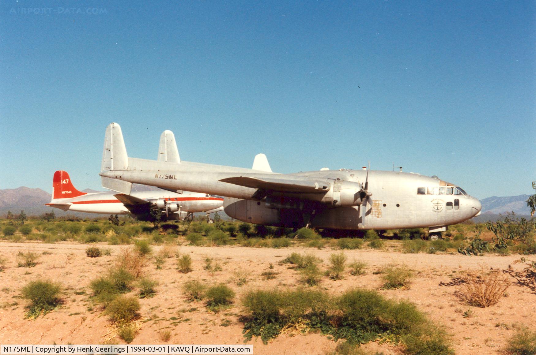 N175ML, 1953 Fairchild C-119F Flying Boxcar C/N 10844, Marine Lumber Cy