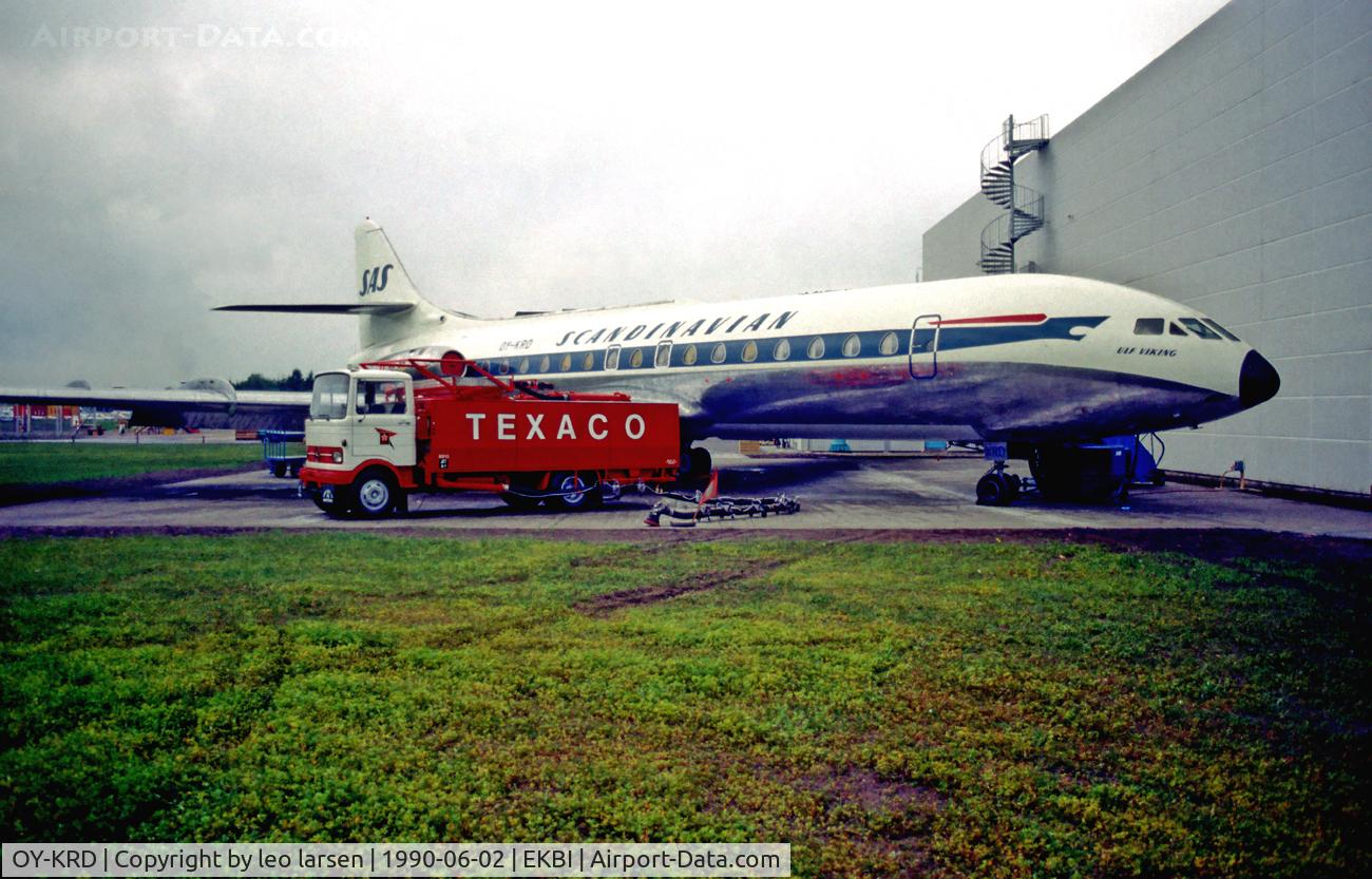 OY-KRD, 1960 Sud Aviation SE-210 Caravelle III C/N 47, Mobilium Museum Billund 2.6.90