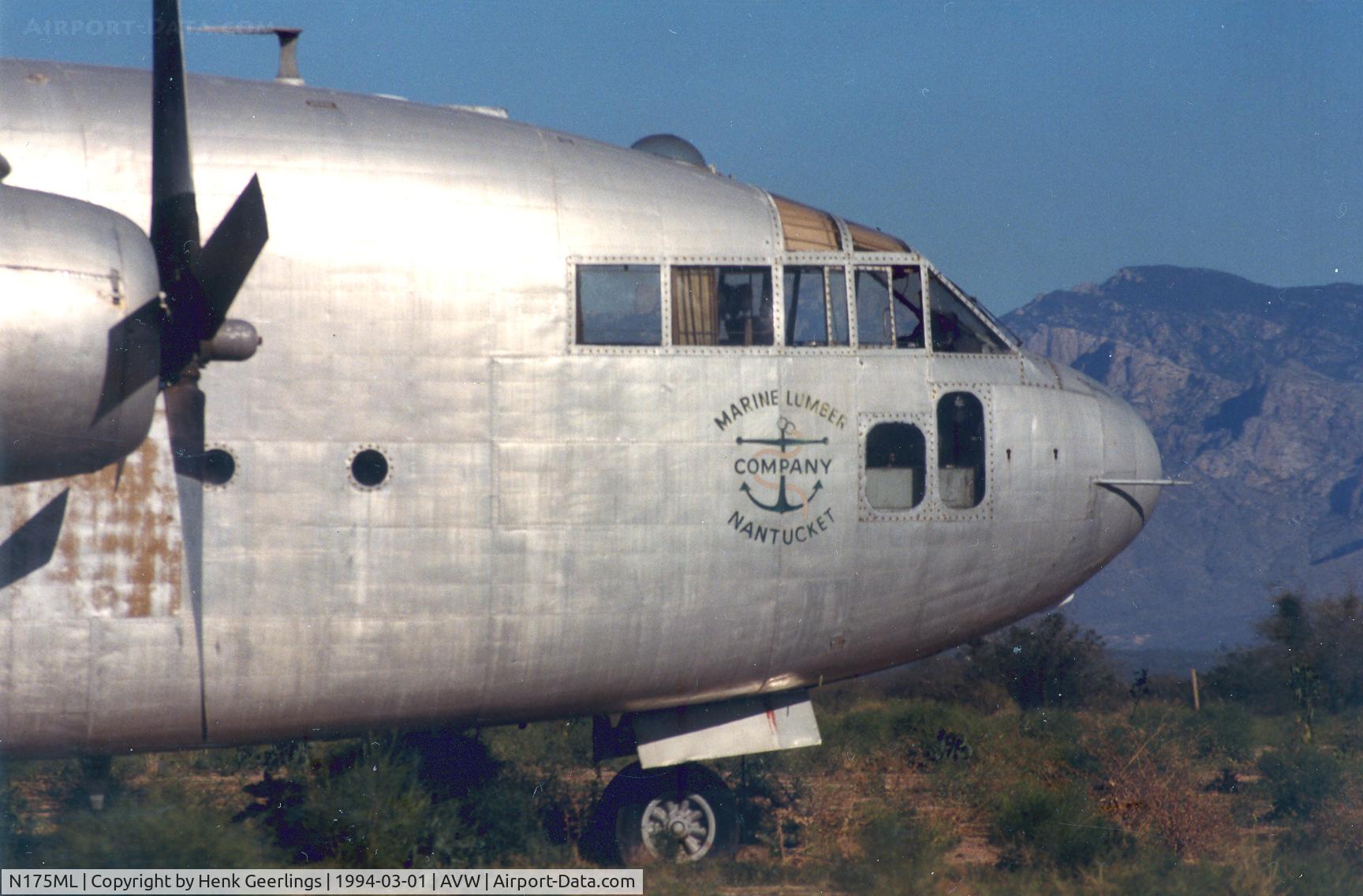 N175ML, 1953 Fairchild C-119F Flying Boxcar C/N 10844, C-119 Flying Boxcar