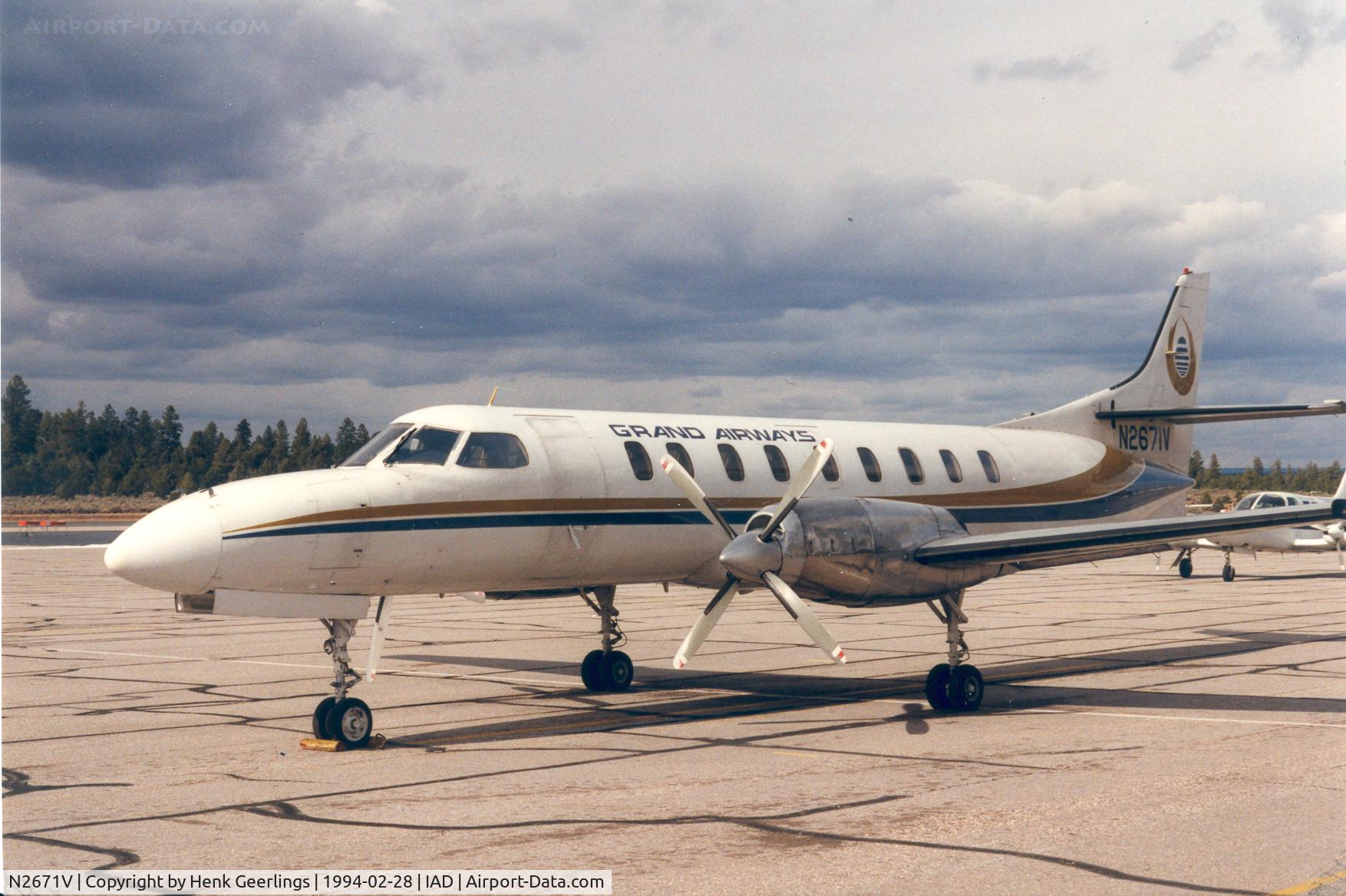 N2671V, 1981 Fairchild Swearingen SA-227AC Metro III C/N AC-437, Grand Airways