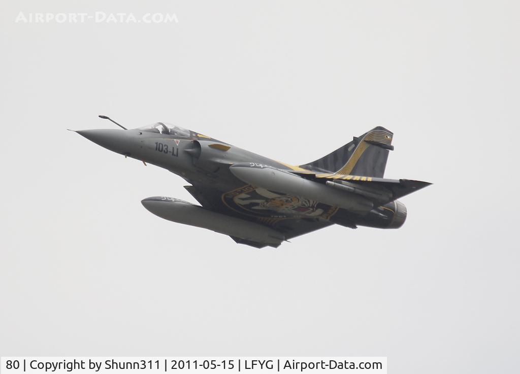 80, Dassault Mirage 2000C C/N 322, During LFYG Airshow 2011