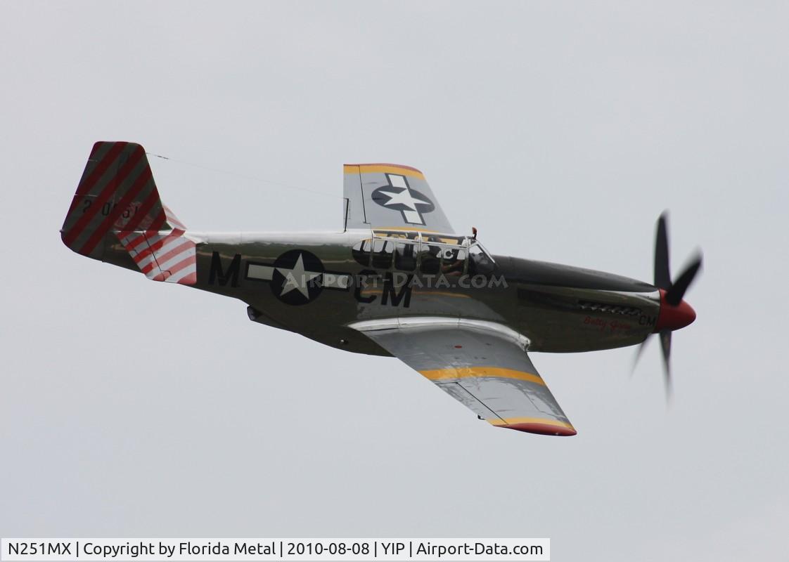 N251MX, 1943 North American P-51C-10 Mustang C/N 103-22730, P-51C