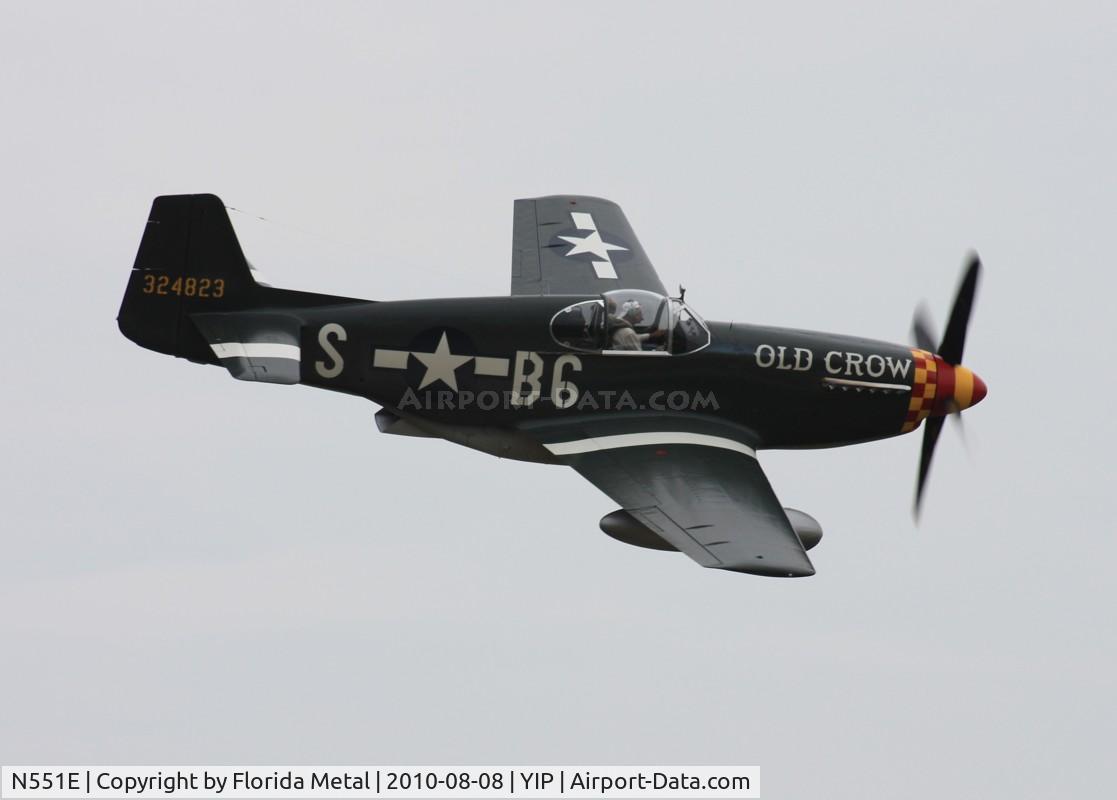 N551E, 1943 North American P-51B-1NA Mustang C/N 102-24700, Old Crow
