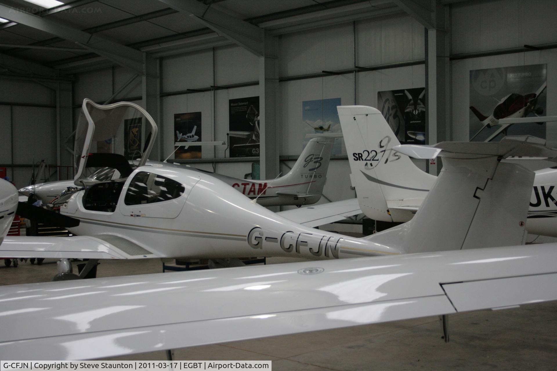 G-CFJN, 2007 Diamond DA-40D Diamond Star C/N D4.295, Taken at Turweston Airfield March 2010