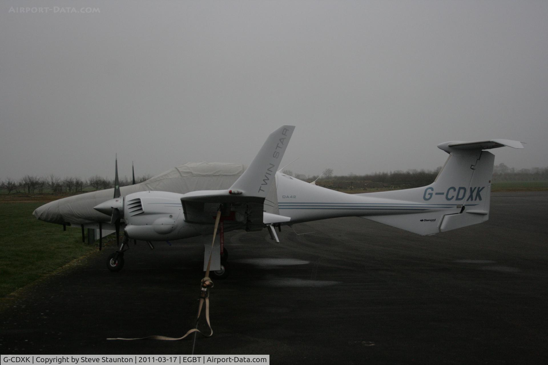 G-CDXK, 2006 Diamond DA-42 Twin Star C/N 42.136, Taken at Turweston Airfield March 2010