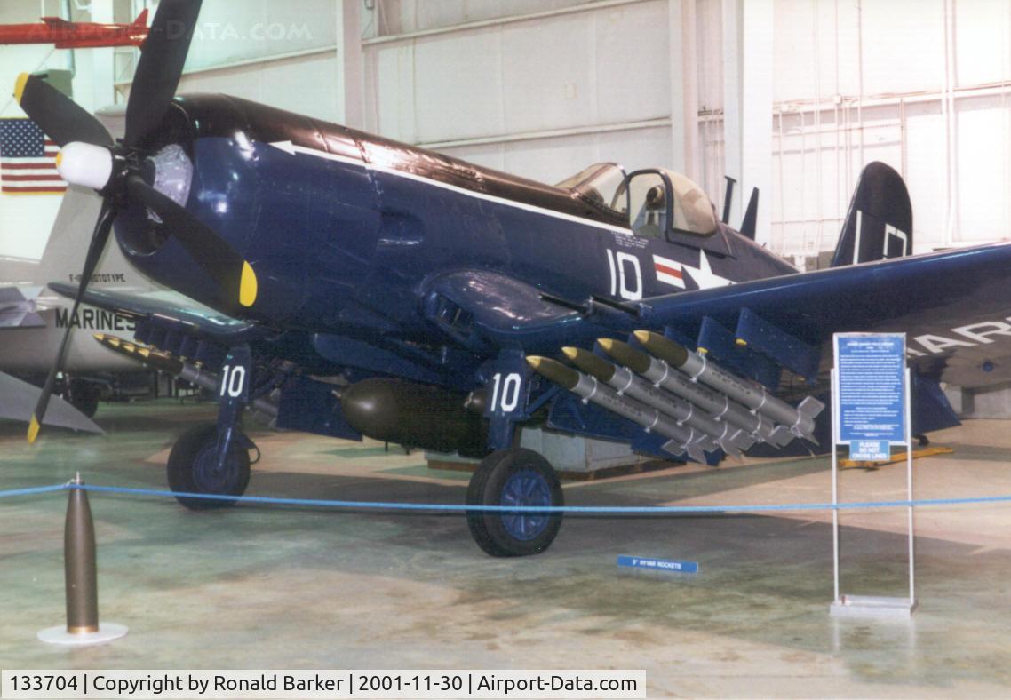 133704, 1953 Vought F4U-7 Corsair C/N Not found 133704, USS Alabama Memorial Aircraft Park