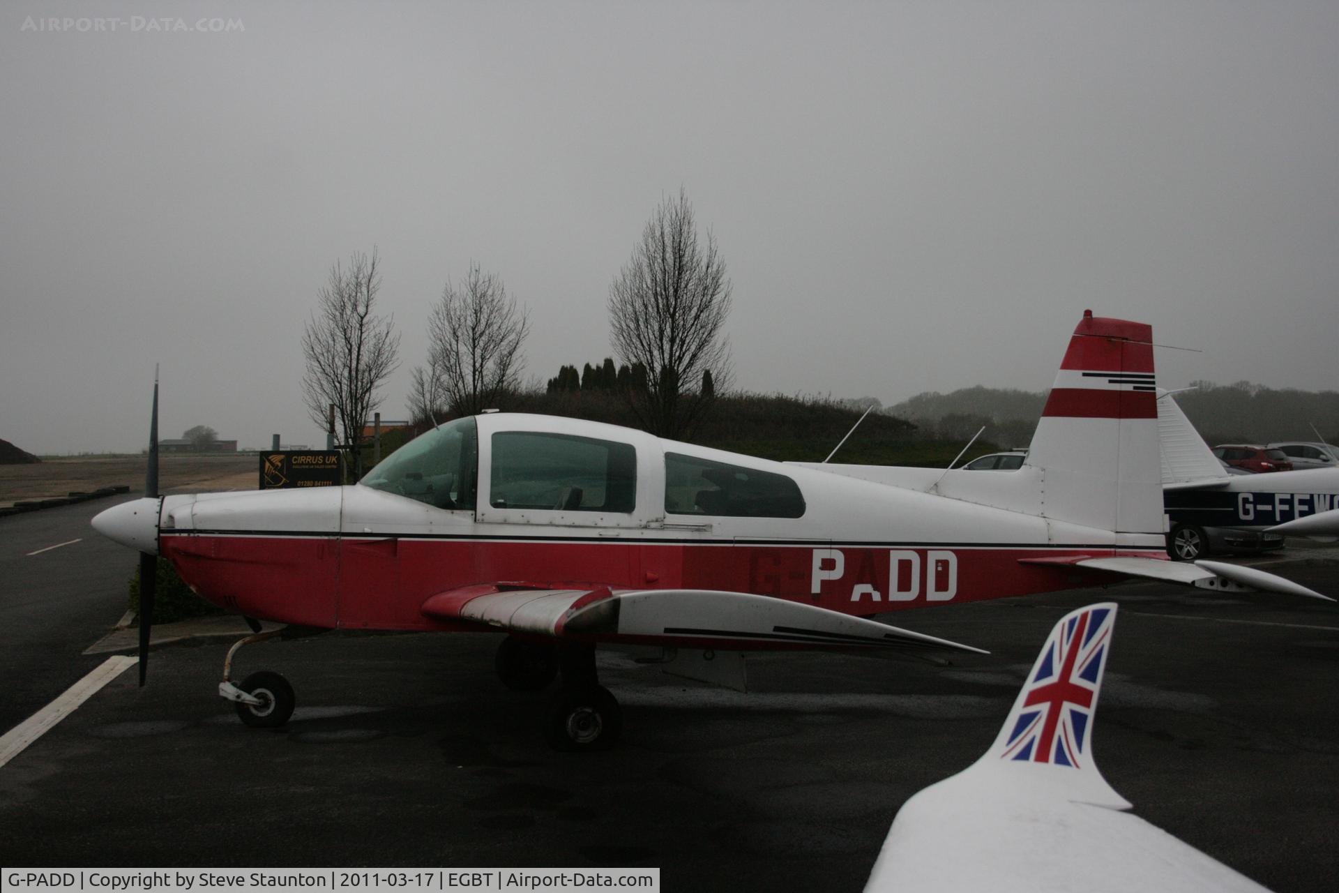 G-PADD, 1978 Gulfstream American AA-5A Cheetah C/N AA5A-0780, Taken at Turweston Airfield March 2010