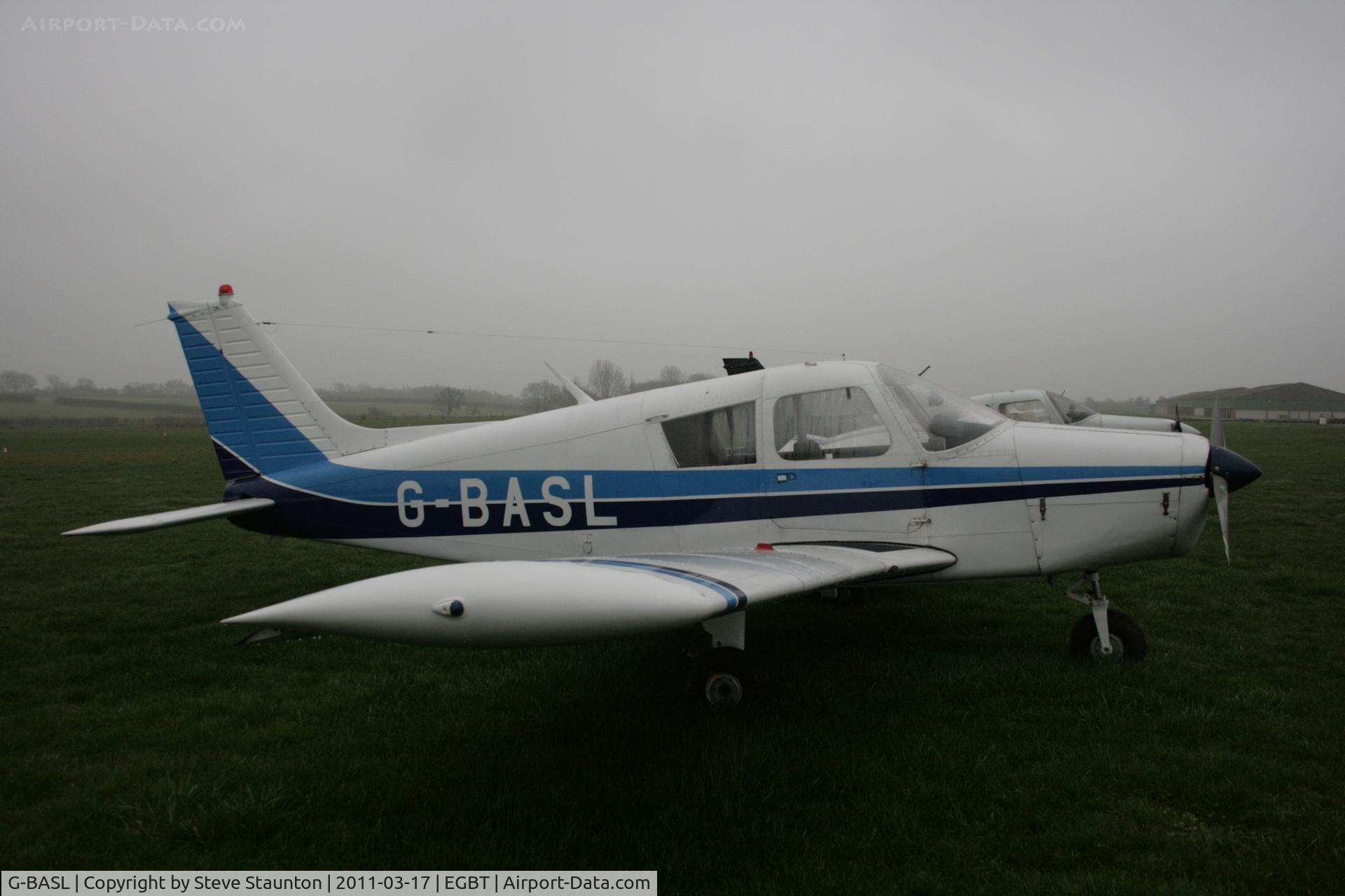G-BASL, 1972 Piper PA-28-140 Cherokee F C/N 28-7325195, Taken at Turweston Airfield March 2010