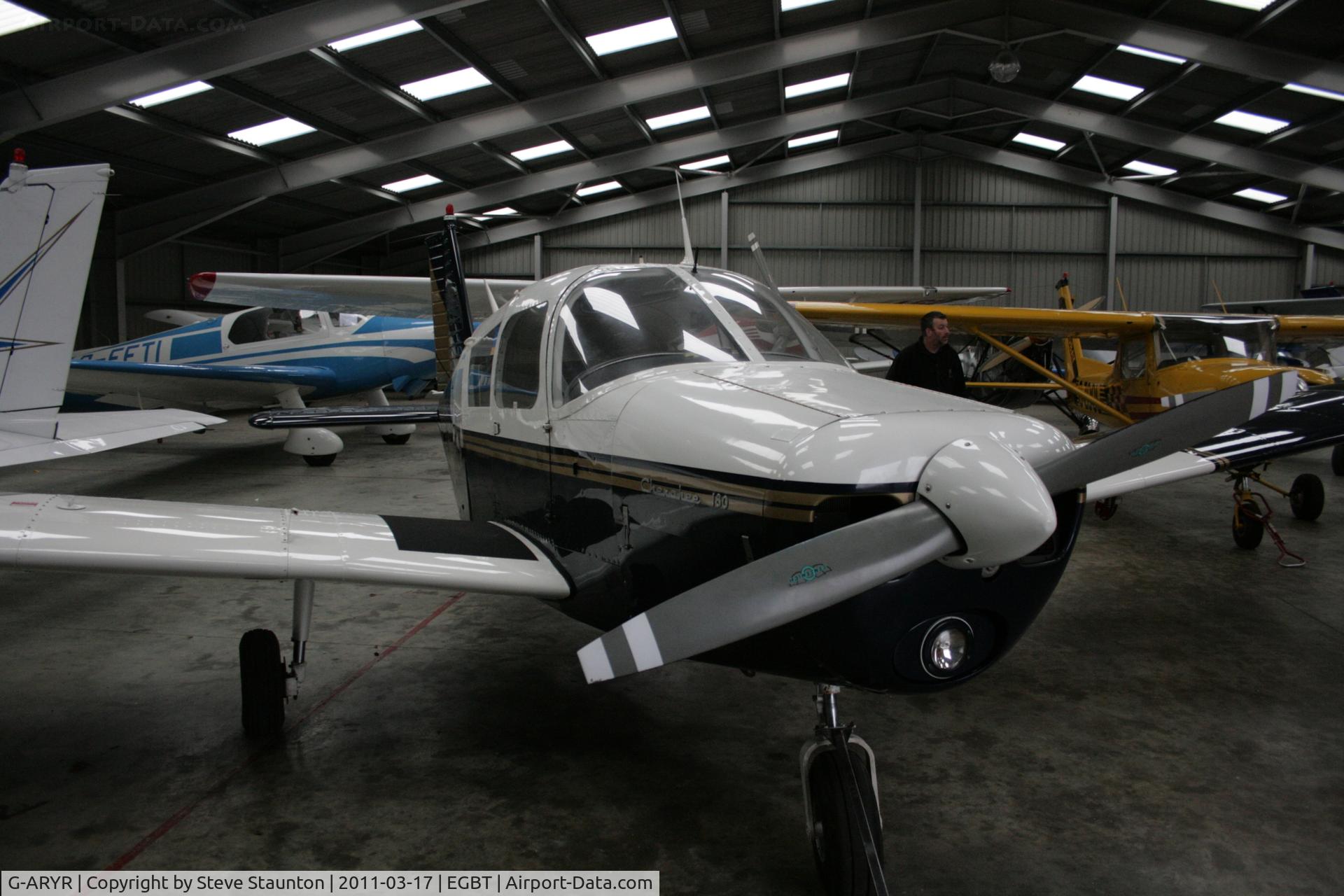 G-ARYR, 1962 Piper PA-28-180 Cherokee C/N 28-770, Taken at Turweston Airfield March 2010