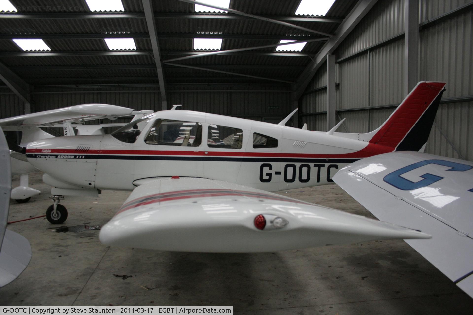 G-OOTC, 1977 Piper PA-28R-201T Cherokee Arrow III C/N 28R-7703086, Taken at Turweston Airfield March 2010