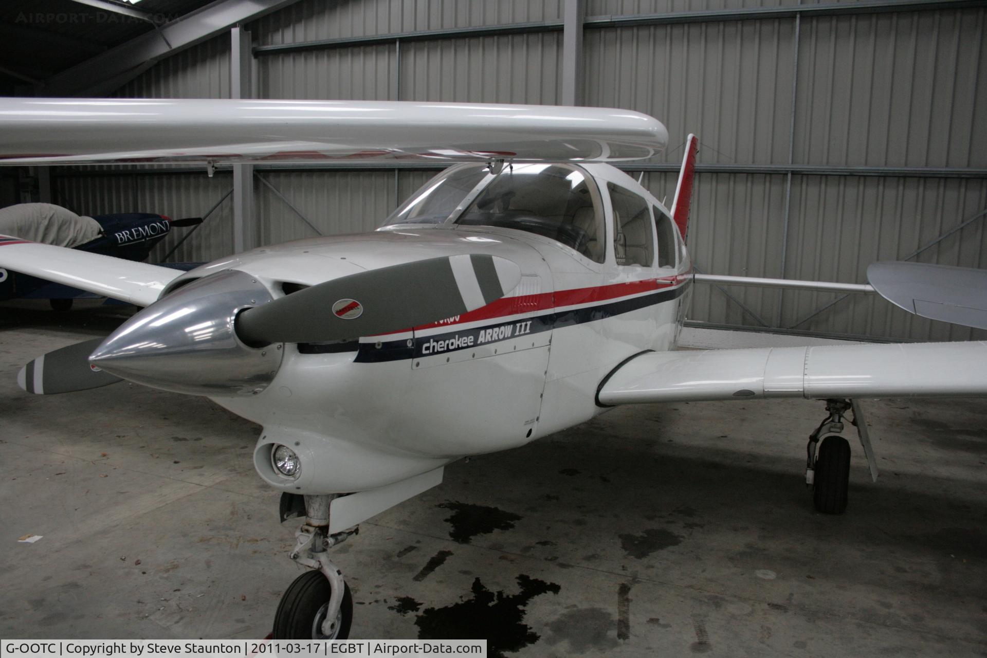 G-OOTC, 1977 Piper PA-28R-201T Cherokee Arrow III C/N 28R-7703086, Taken at Turweston Airfield March 2010