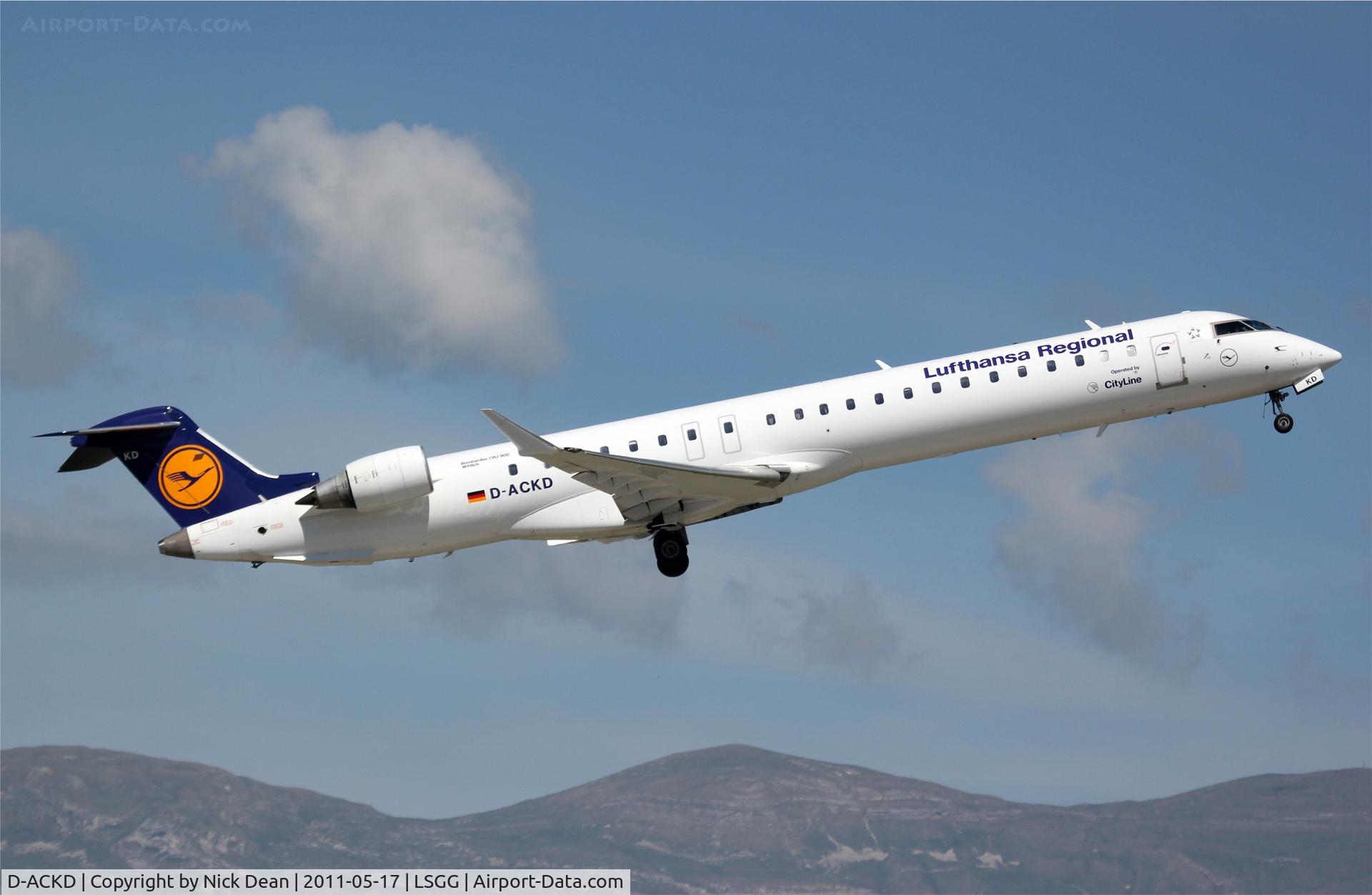D-ACKD, 2006 Bombardier CRJ-900LR (CL-600-2D24) C/N 15080, LSGG/GVA