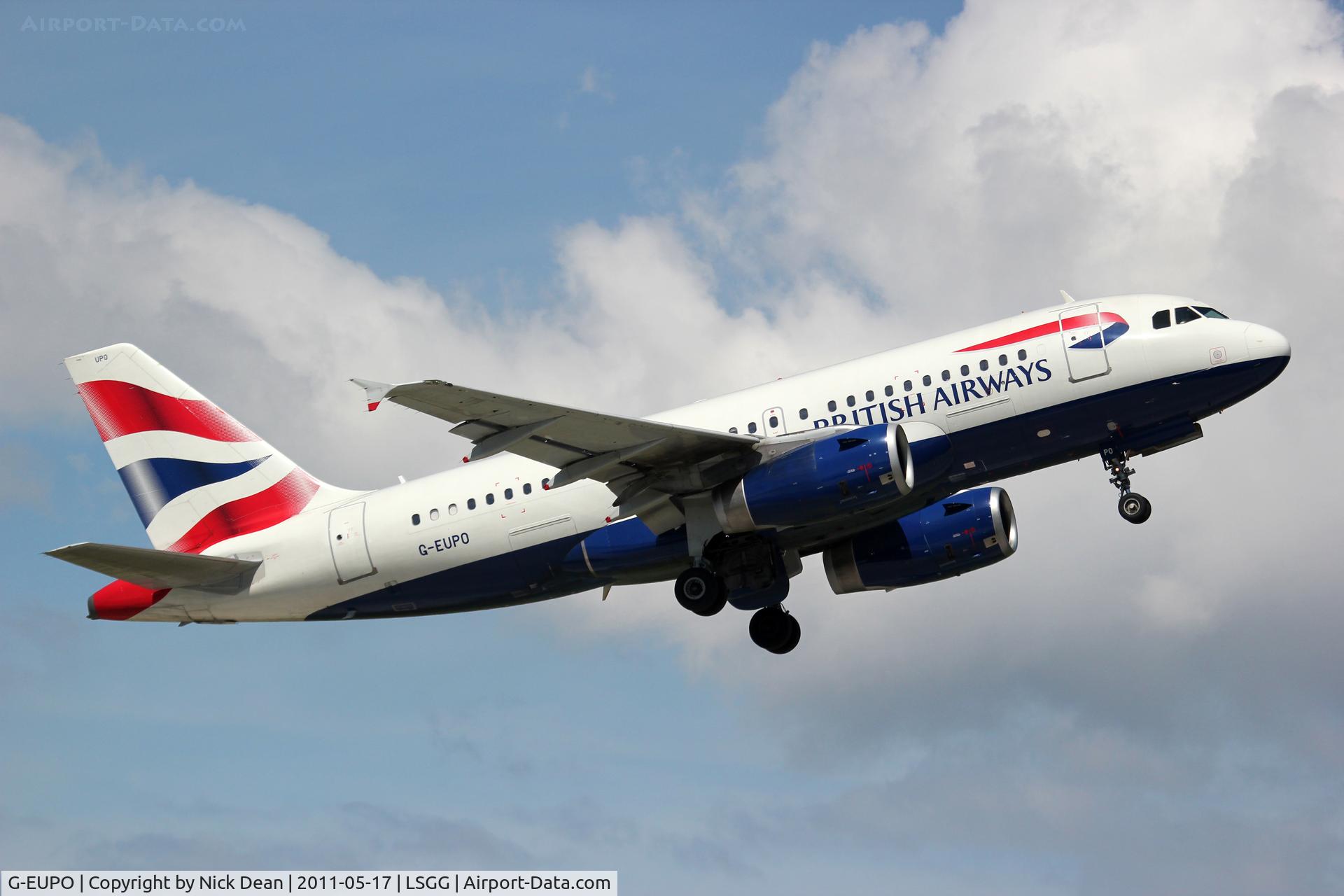 G-EUPO, 2000 Airbus A319-131 C/N 1279, LSGG/GVA