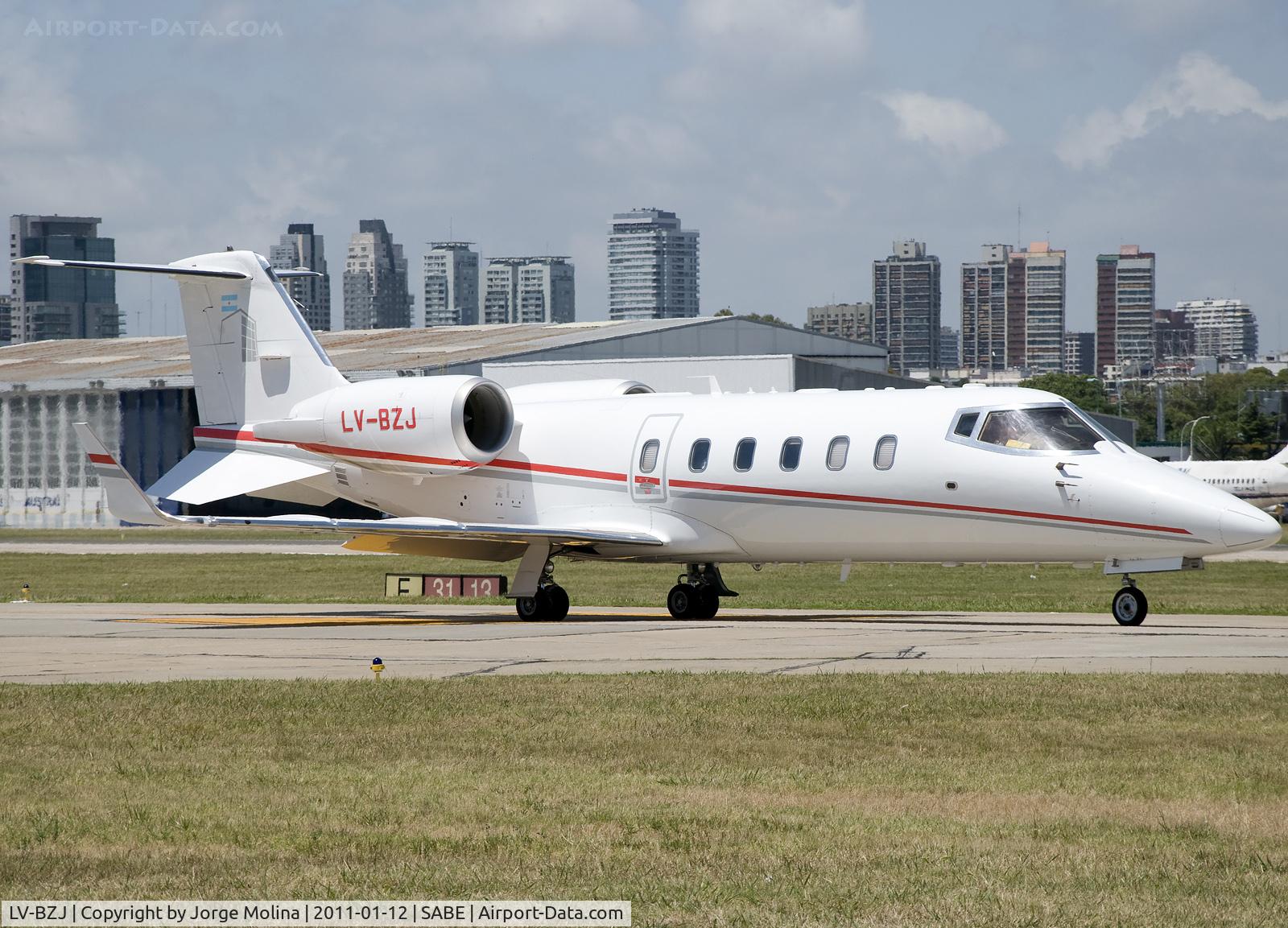 LV-BZJ, 2008 Learjet 60 C/N 60-344, Taxi to RWY 13.