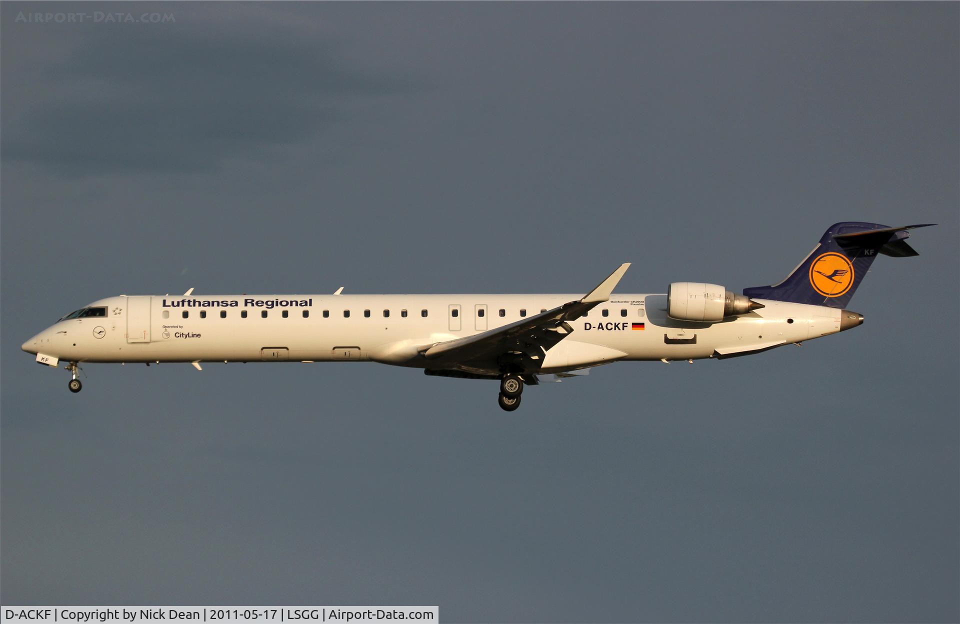 D-ACKF, 2006 Bombardier CRJ-900LR (CL-600-2D24) C/N 15083, LSGG/GVA