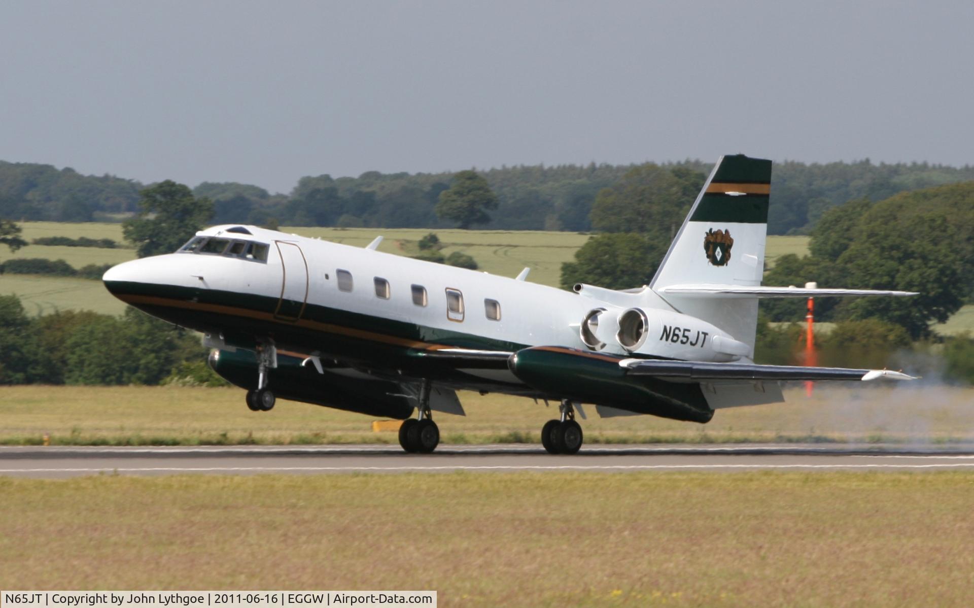 N65JT, 1977 Lockheed L-1329-25 Jetstar II C/N 5213, Landing runway 26 after a flight from Gander