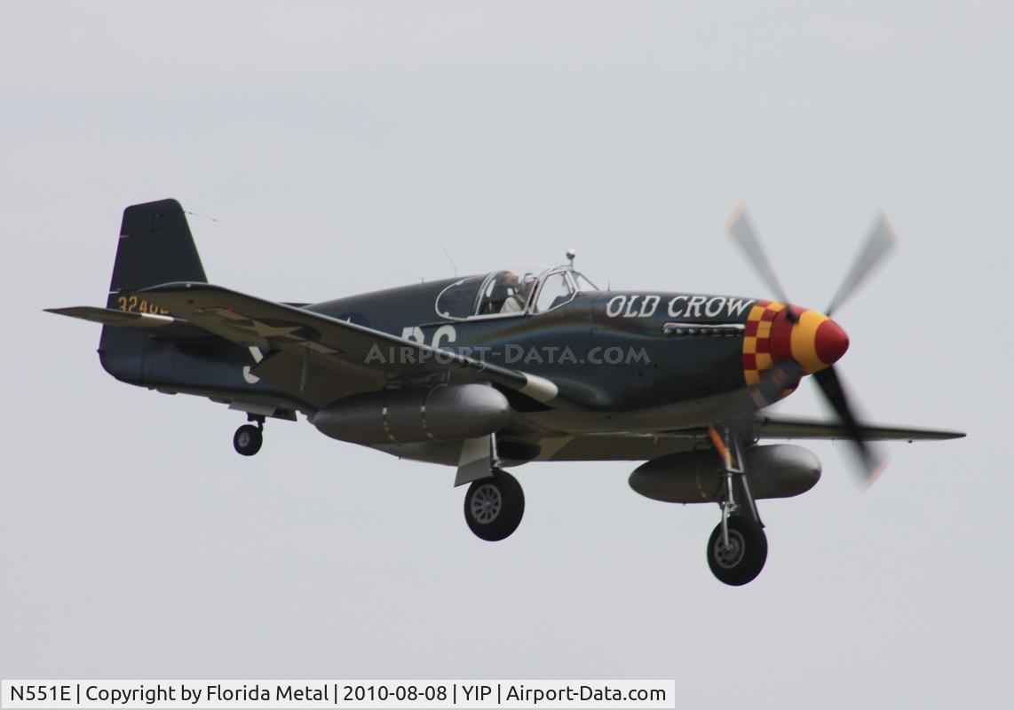 N551E, 1943 North American P-51B-1NA Mustang C/N 102-24700, Old Crow