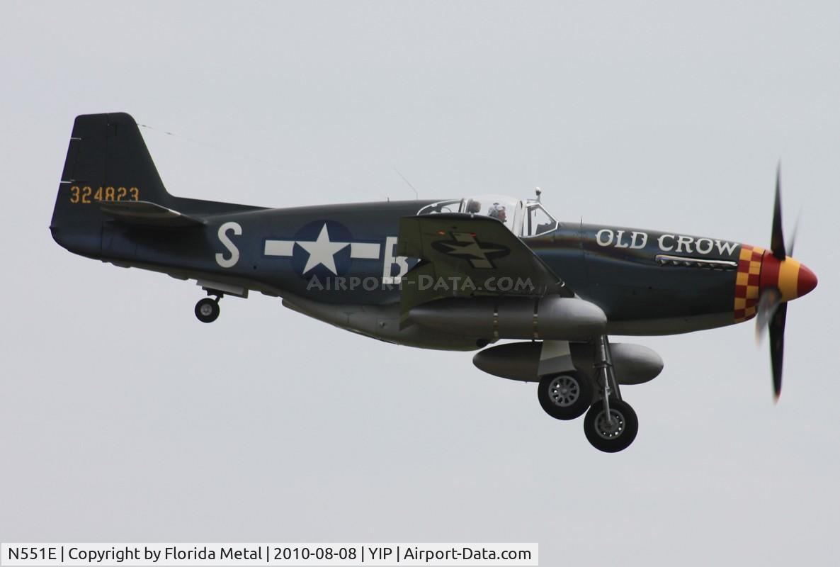 N551E, 1943 North American P-51B-1NA Mustang C/N 102-24700, Old Crow