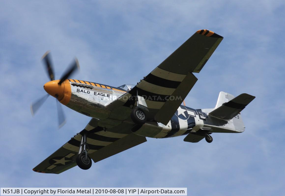 N51JB, 1944 North American P-51D Mustang C/N 122-39488, Bald Eagle