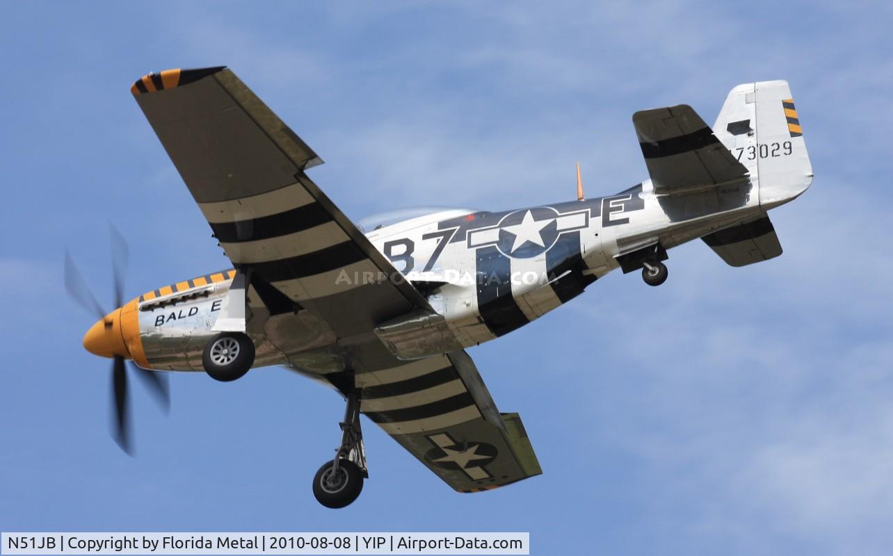 N51JB, 1944 North American P-51D Mustang C/N 122-39488, Bald Eagle