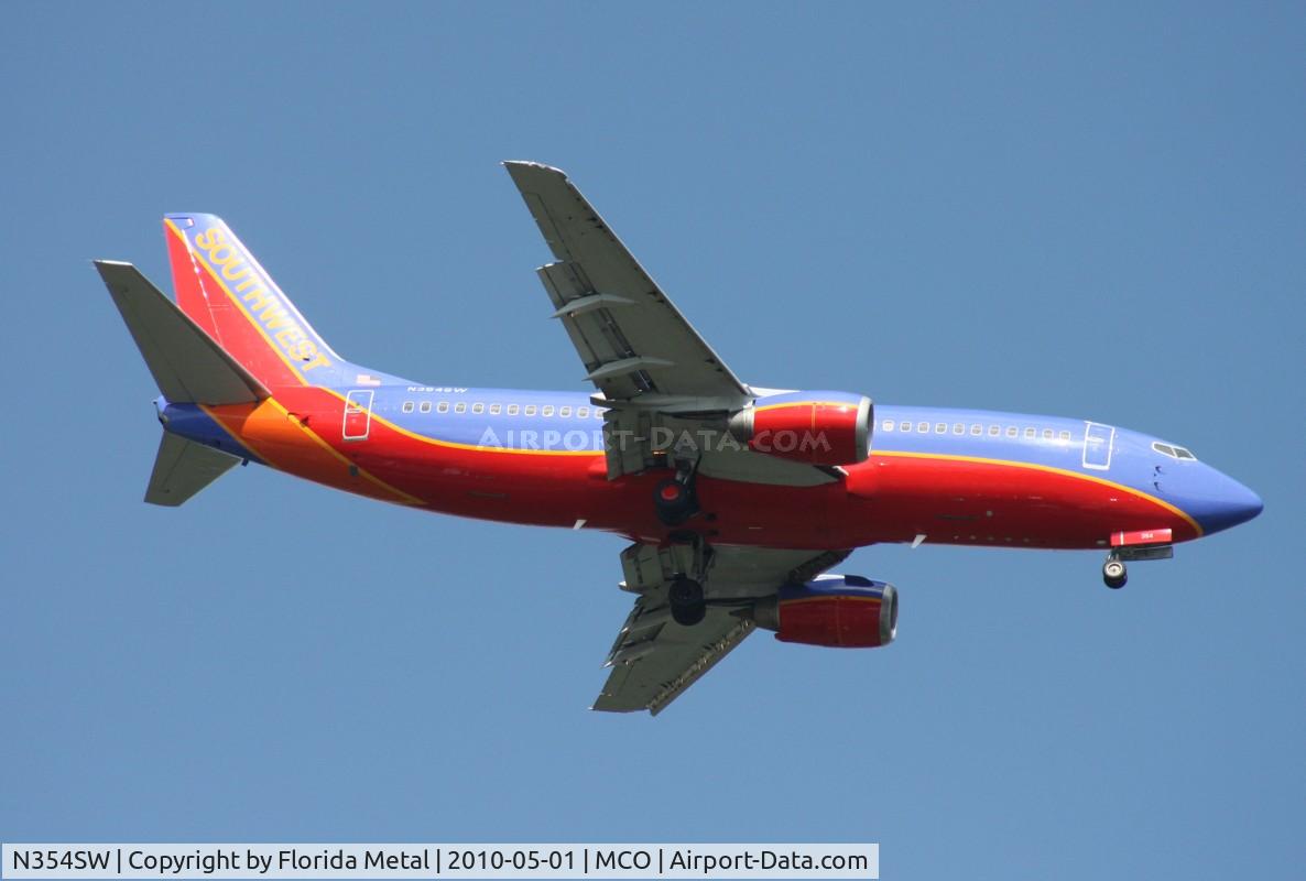 N354SW, 1991 Boeing 737-3H4 C/N 25219, Southwest 737