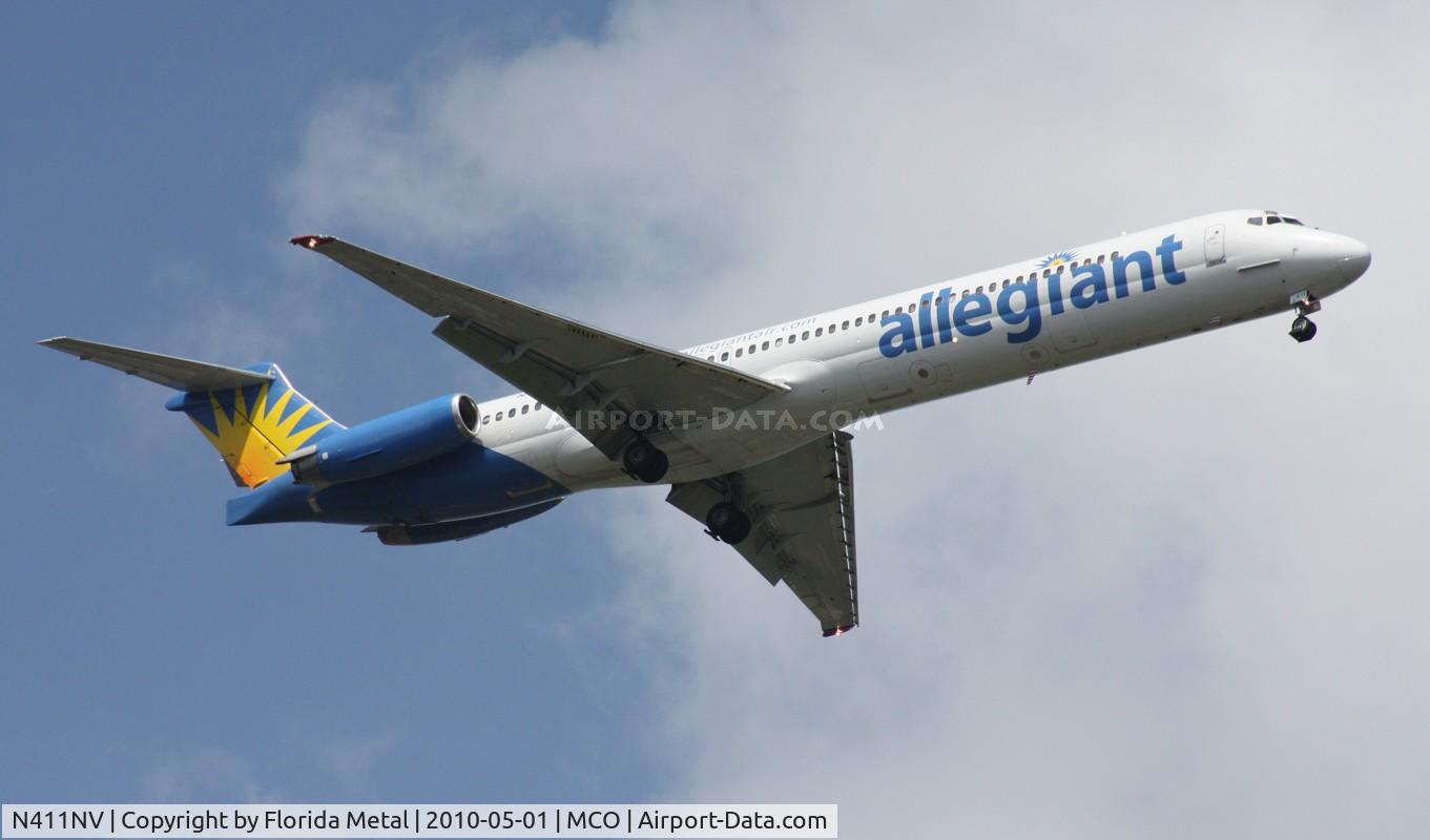 N411NV, 1992 McDonnell Douglas MD-82 (DC-9-82) C/N 53245, Allegiant MD-83