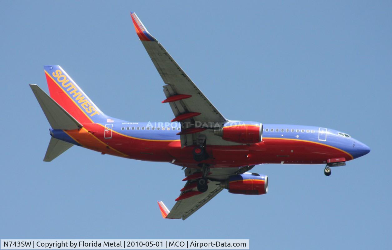 N743SW, 1998 Boeing 737-7H4 C/N 29279, Southwest 737