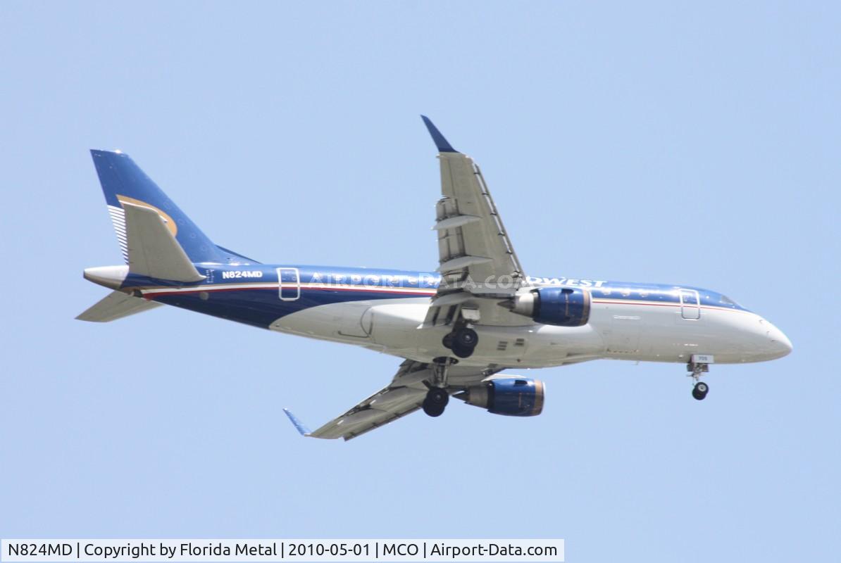 N824MD, 2005 Embraer 170SU (ERJ-170-100SU) C/N 17000045, Midwest E170