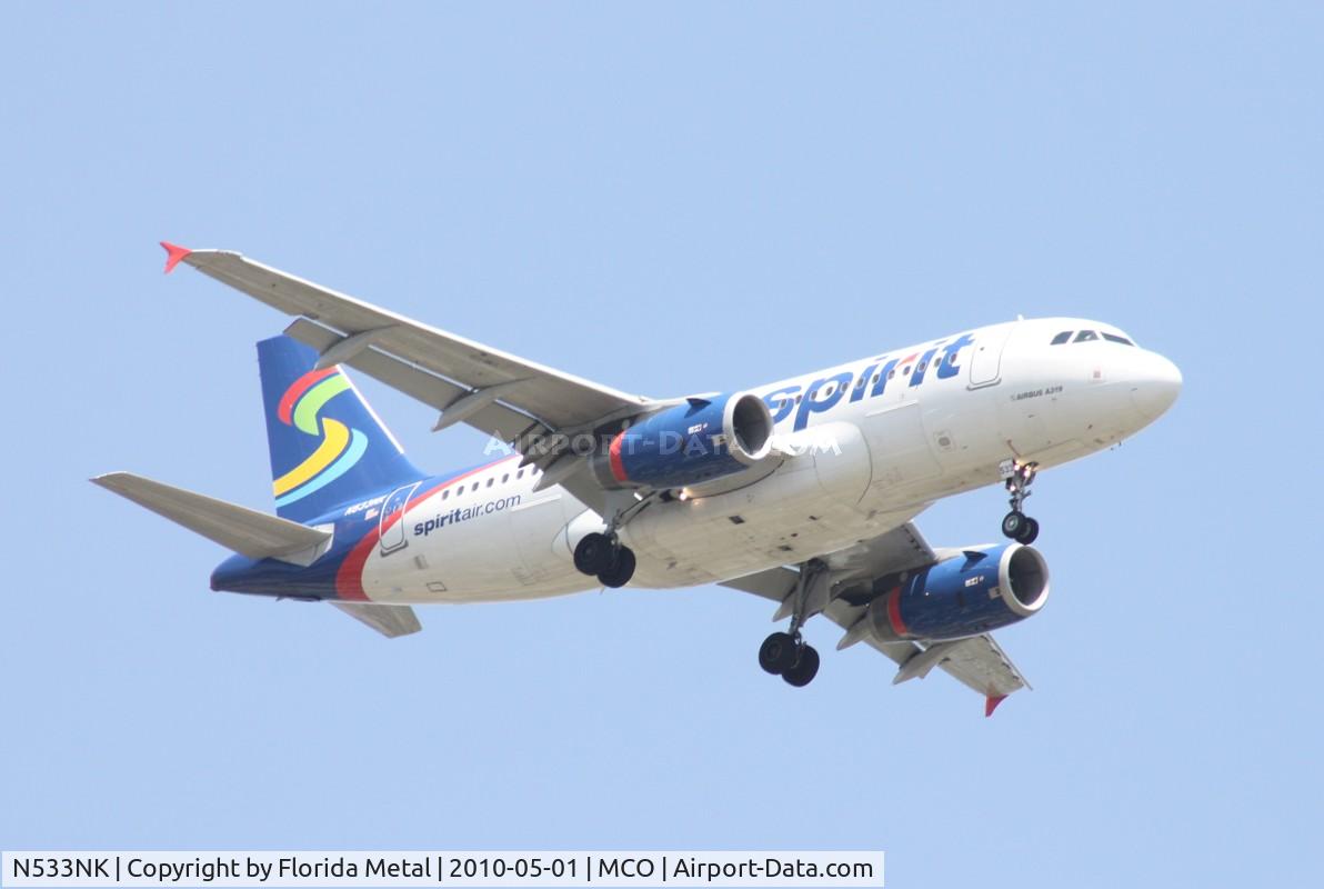 N533NK, 2008 Airbus A319-132 C/N 3393, Spirit A319