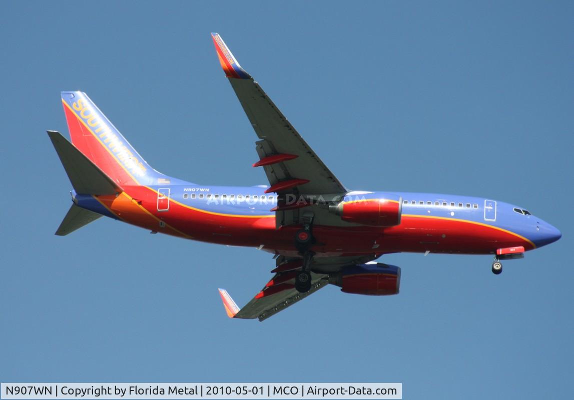 N907WN, 2008 Boeing 737-7H4 C/N 36619, Southwest 737