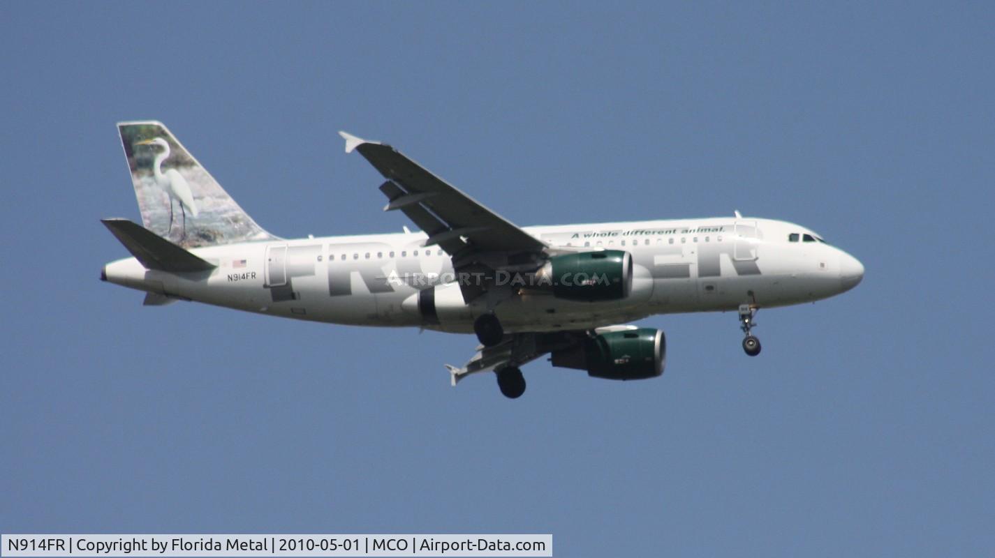 N914FR, 2002 Airbus A319-111 C/N 1841, Stretch the Egret