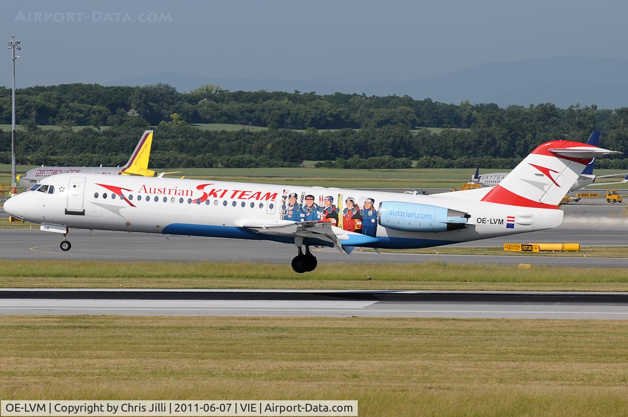 OE-LVM, 1991 Fokker F100 (F-28-0100) C/N 11361, Austrian arrows
