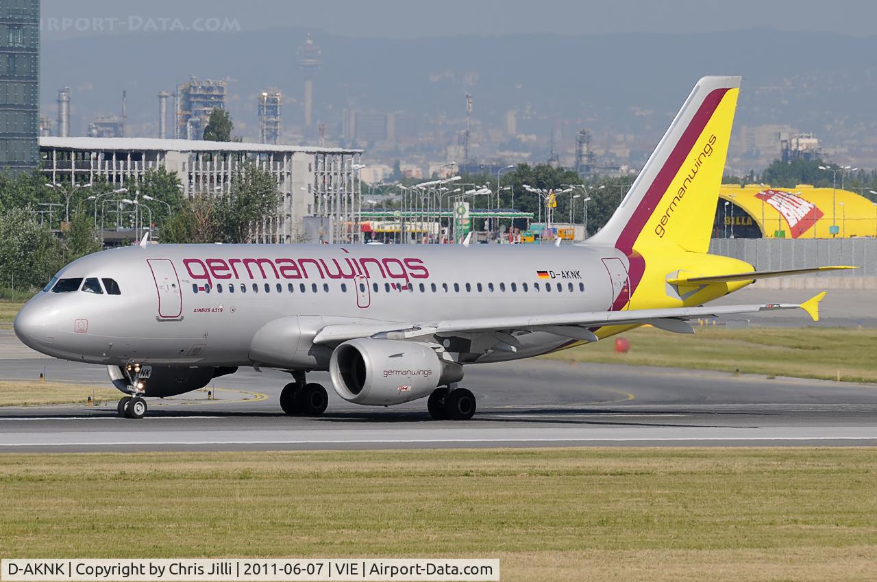 D-AKNK, 1999 Airbus A319-112 C/N 1077, Germanwings