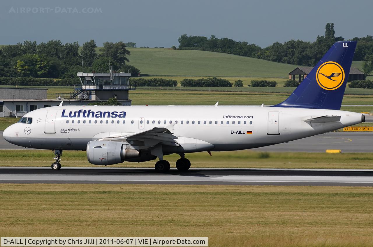 D-AILL, 1997 Airbus A319-114 C/N 689, Lufthansa