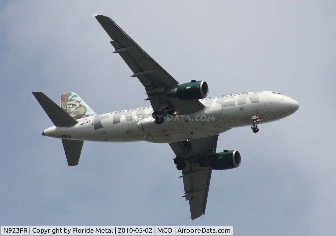 N923FR, 2003 Airbus A319-111 C/N 2019, Rudy the Racoon