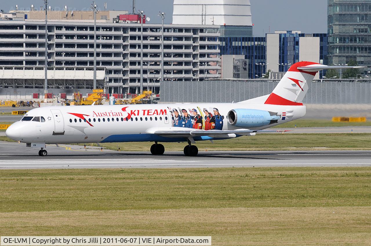 OE-LVM, 1991 Fokker F100 (F-28-0100) C/N 11361, Austrian arrows