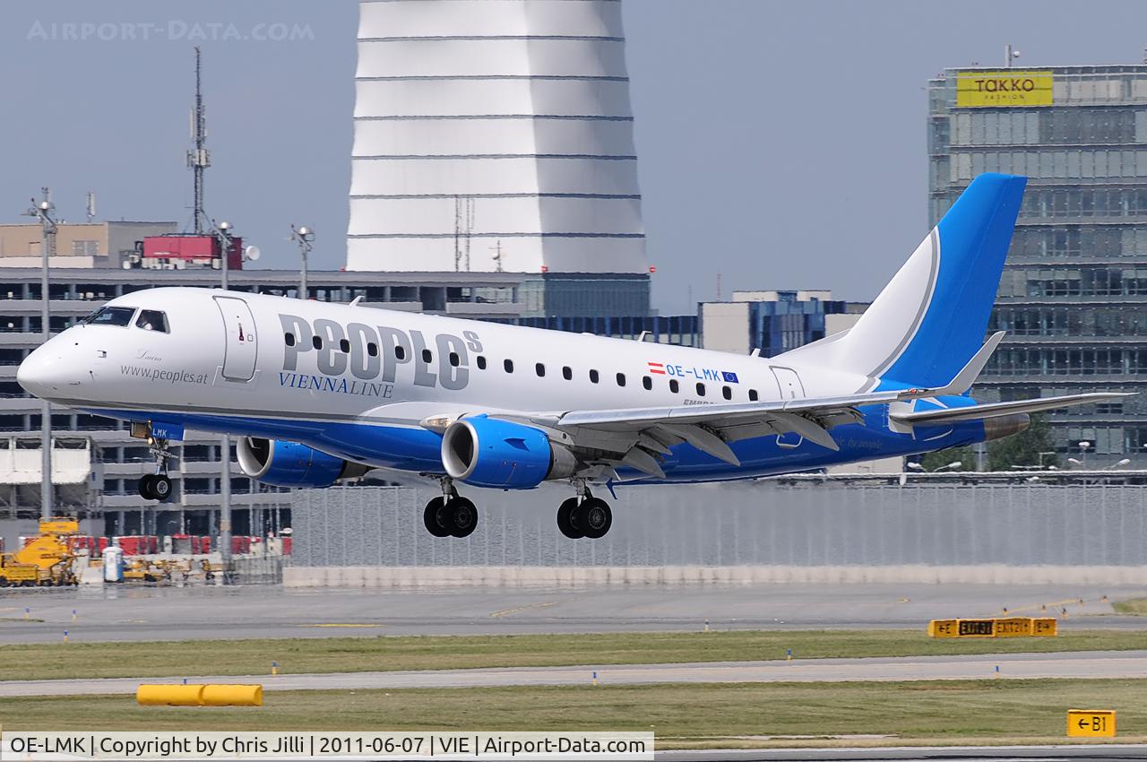 OE-LMK, 2006 Embraer 170LR (ERJ-170-100LR) C/N 17000150, People's Viennaline