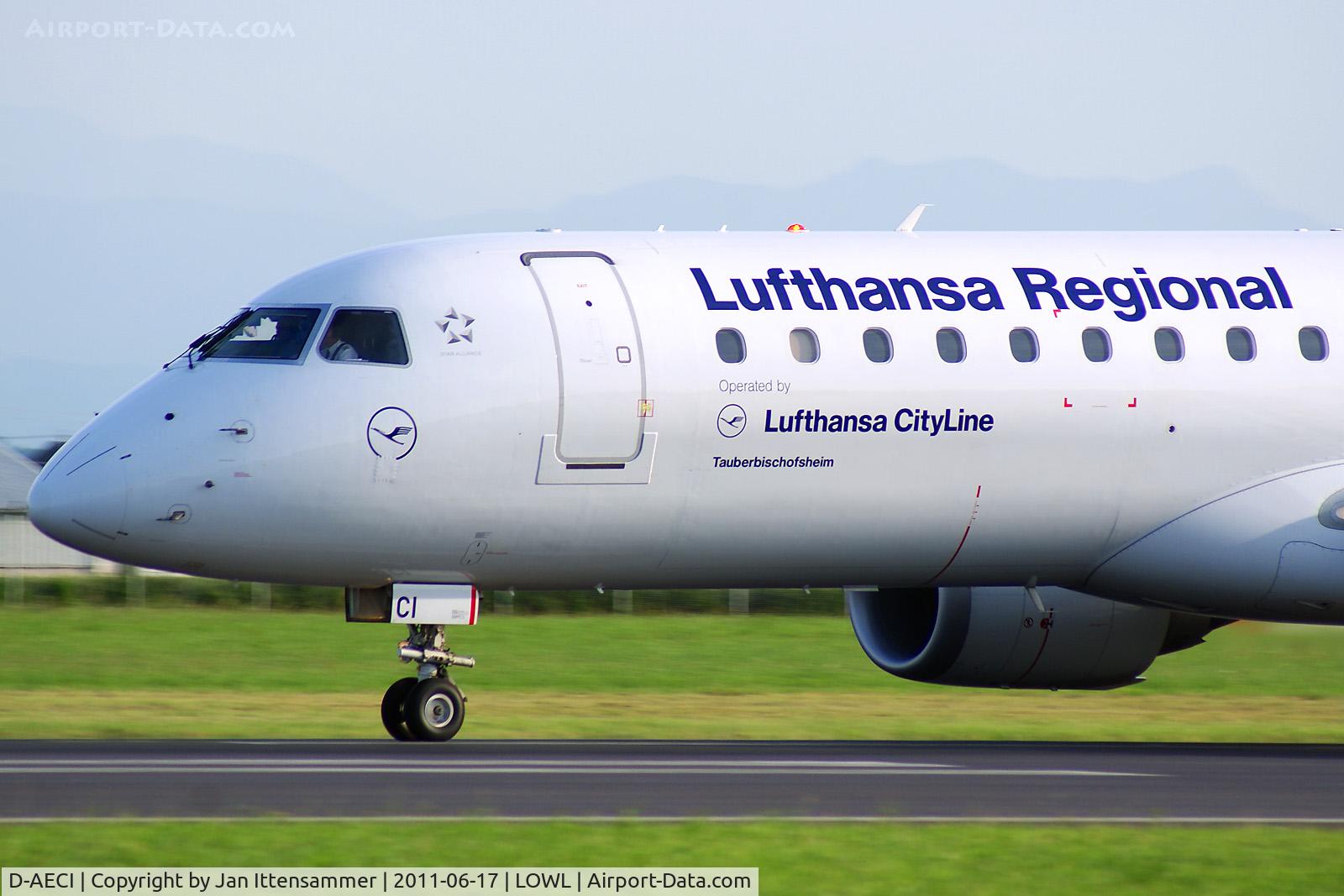 D-AECI, 2010 Embraer 190LR (ERJ-190-100LR) C/N 19000381, D-AECI @ LOWL