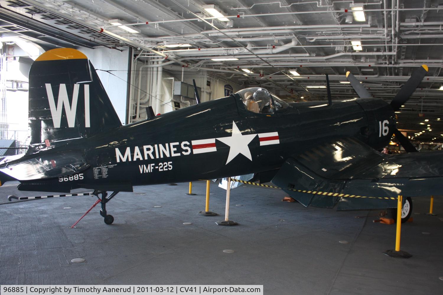 96885, Vought F4U-4 Corsair C/N 9039, Corsair BuNo 96885, c/n 9039