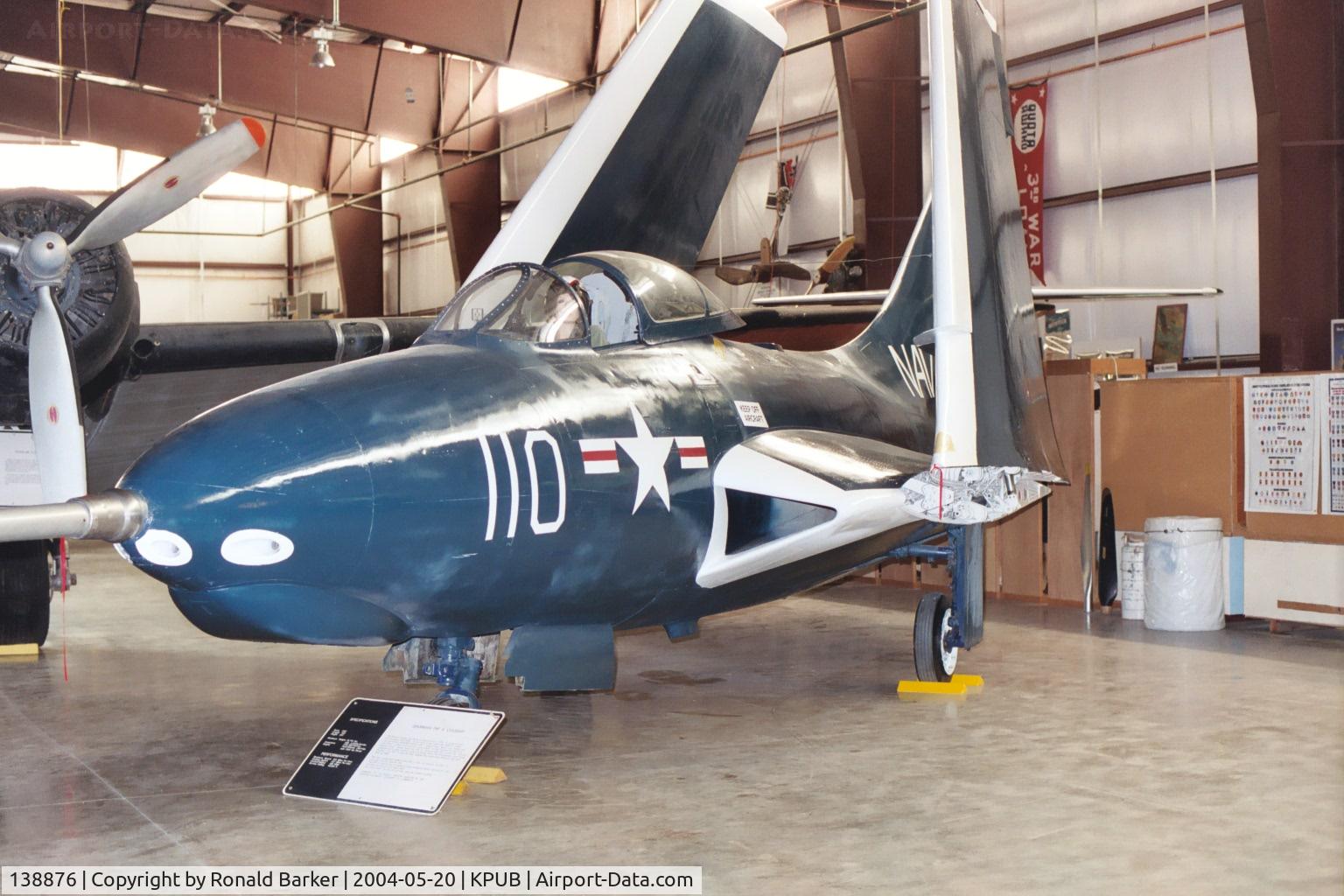 138876, Grumman F9F-6 Cougar C/N Not found 138876, Pueblo Weisbrod Aircraft Museum