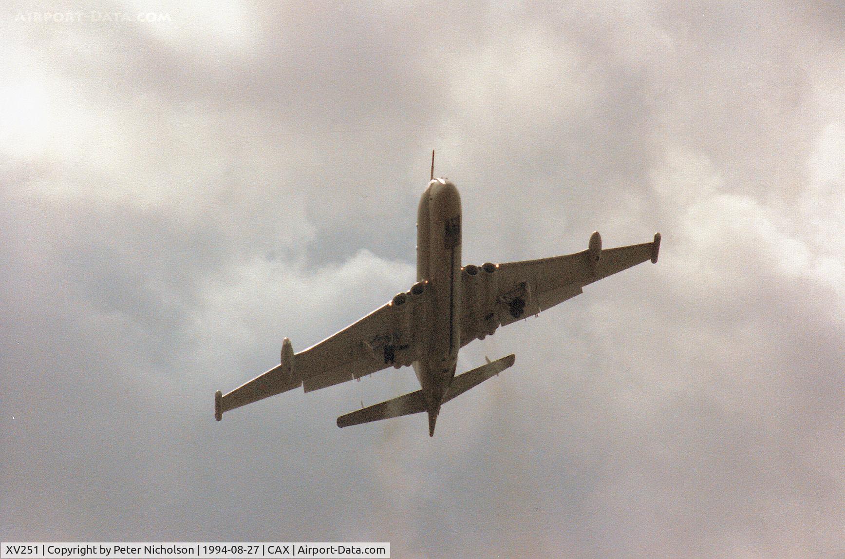 XV251, Hawker Siddeley Nimrod MR.2 C/N 8026, Another view of the Kinloss Wing Nimrod MR.2 on display at the 1994 Carlisle Airshow.